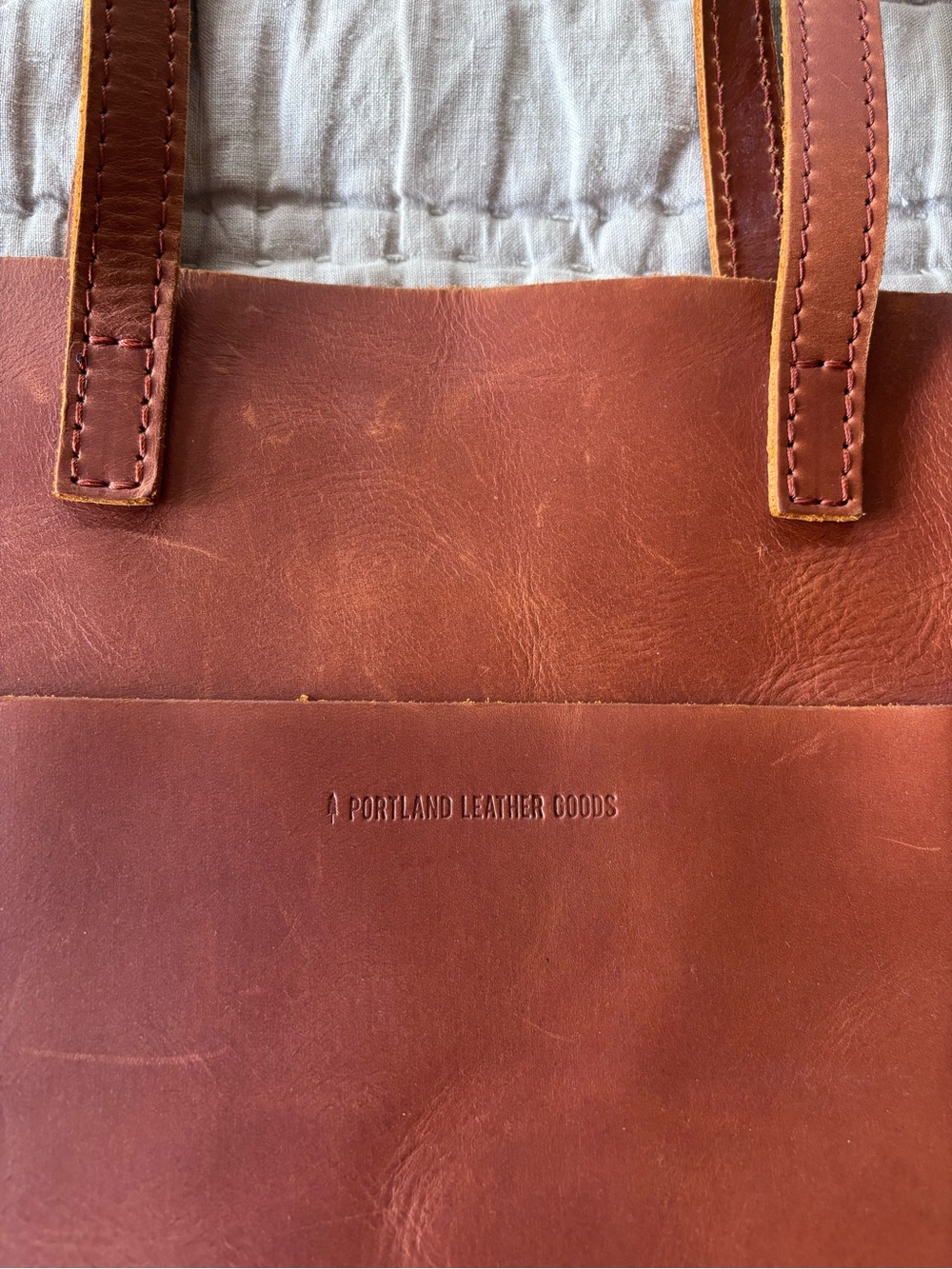 Portland Leather Good Crossbody Tote - Picture 2 of 13